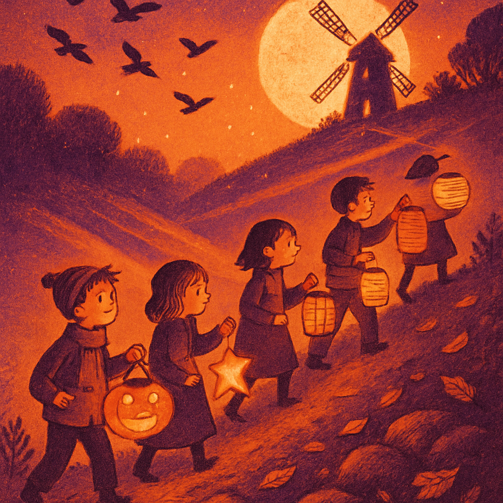 Hallow Hill Lantern Parade painting number kit