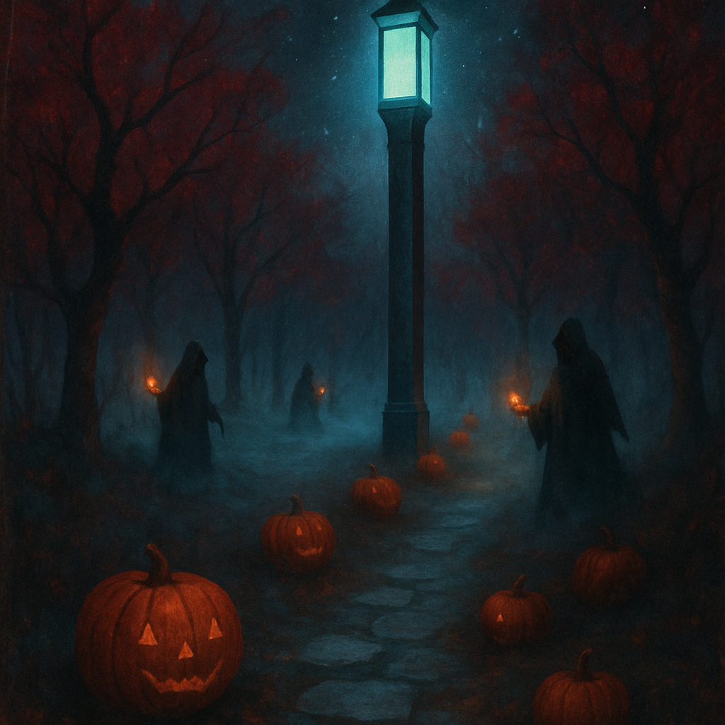 Moonlit Beacon Of The Hollow Road Paint by numbers kits