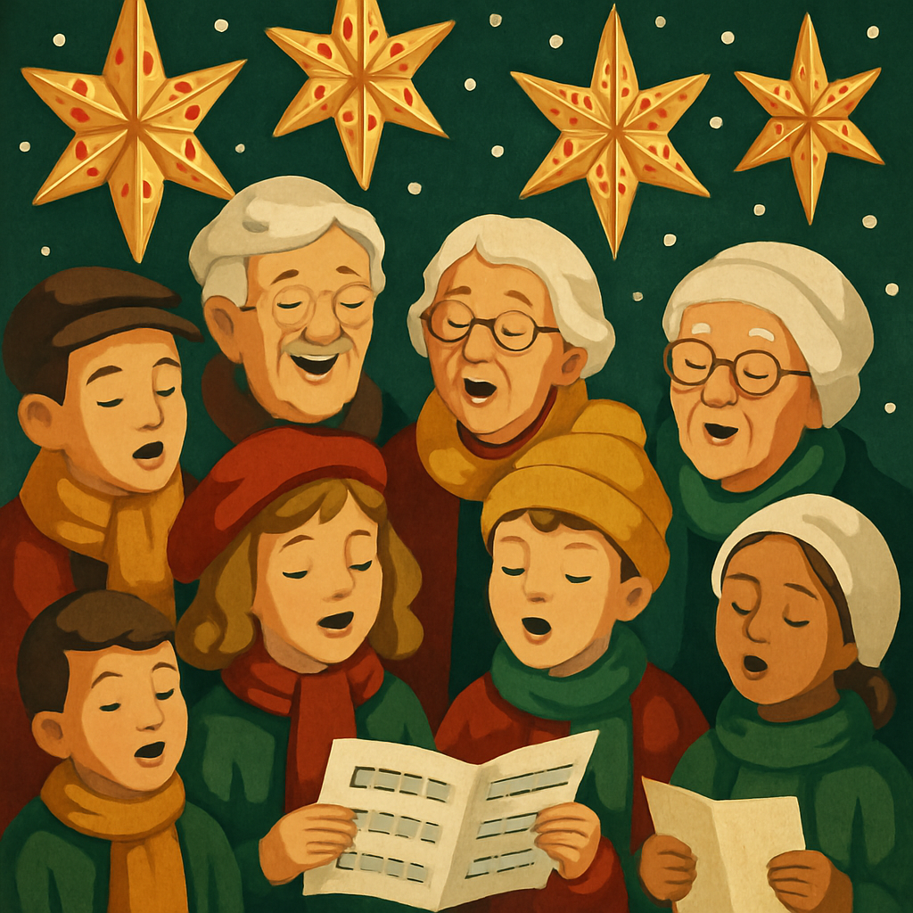 Starry Carol Circle painting number kit