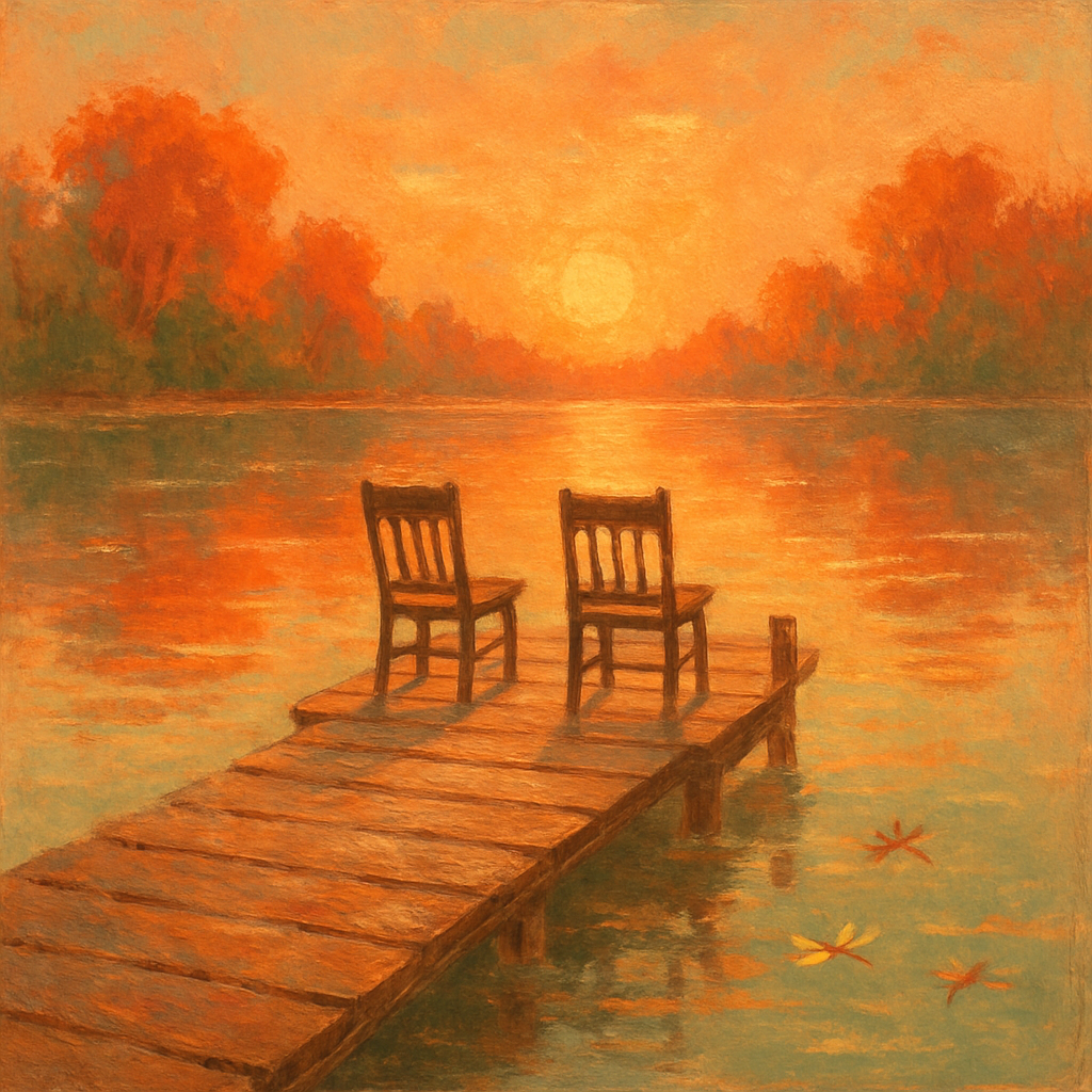 Golden Hour Dockside Dream paint by color