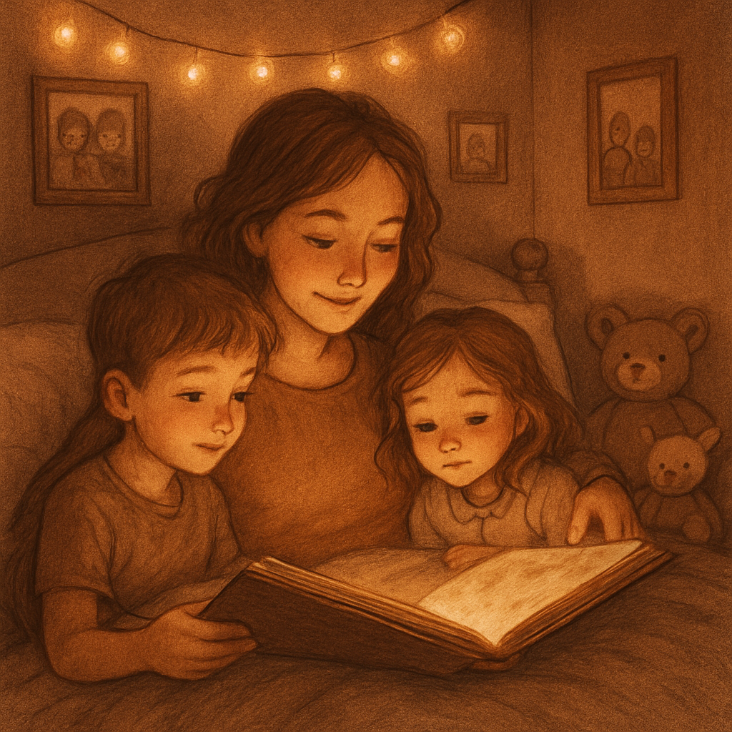 Bedtime Story Circle With Mom painting number kit