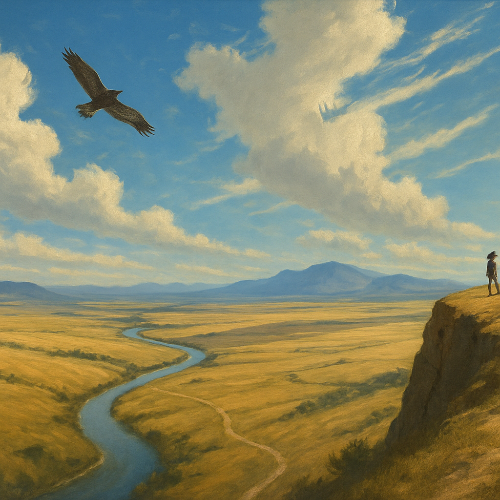 Landscape Skybound Valleys paint by numbers