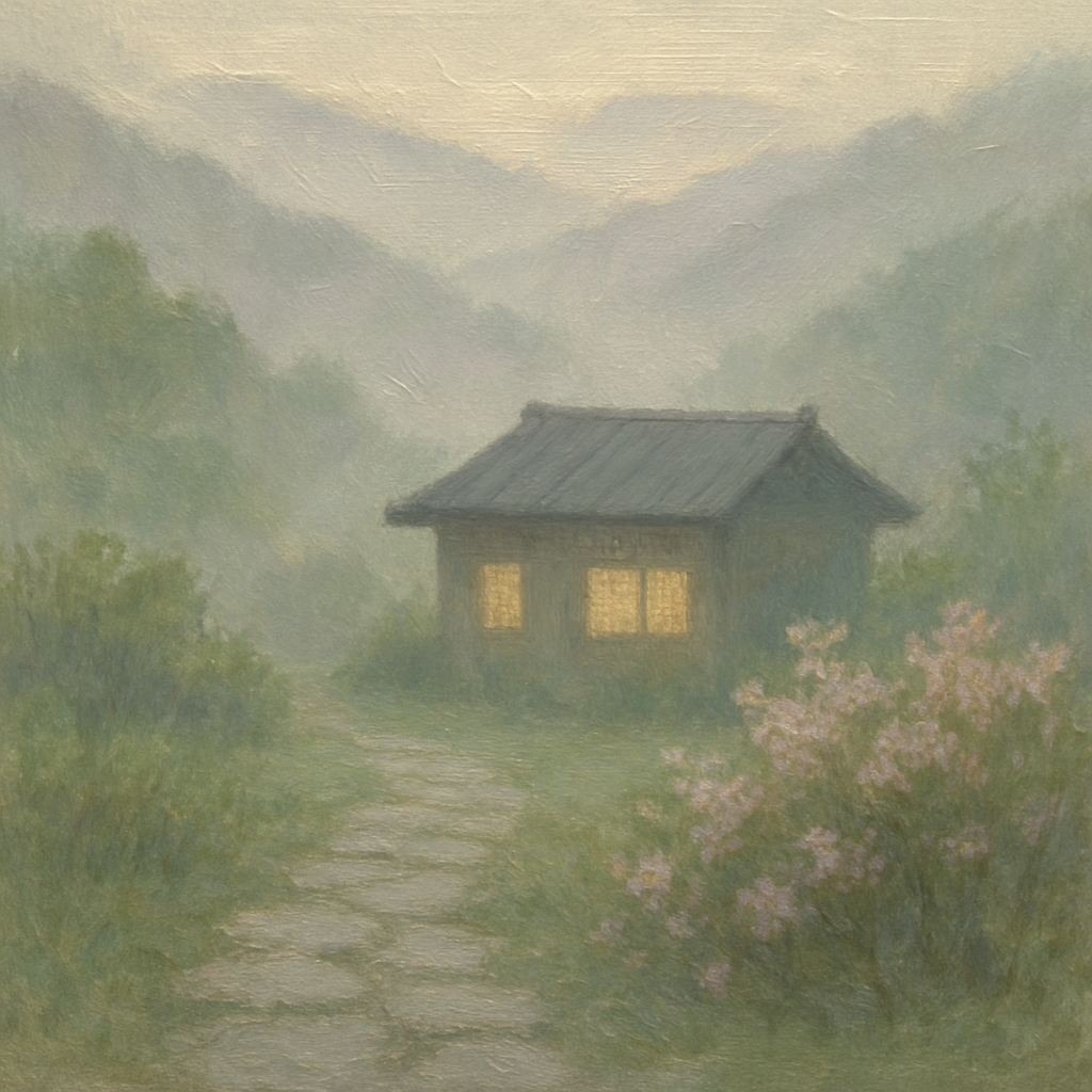 Hidden Valley Tea House Number painting