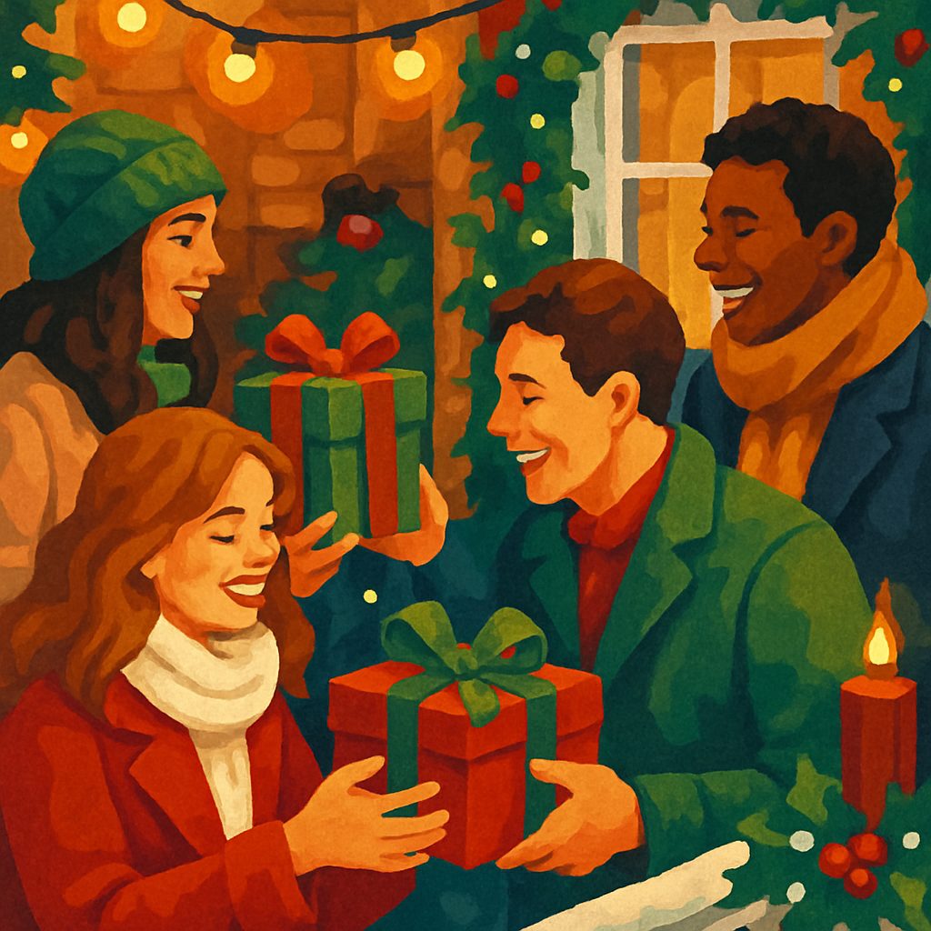 Holiday Ribbon Revelry paint by numbers