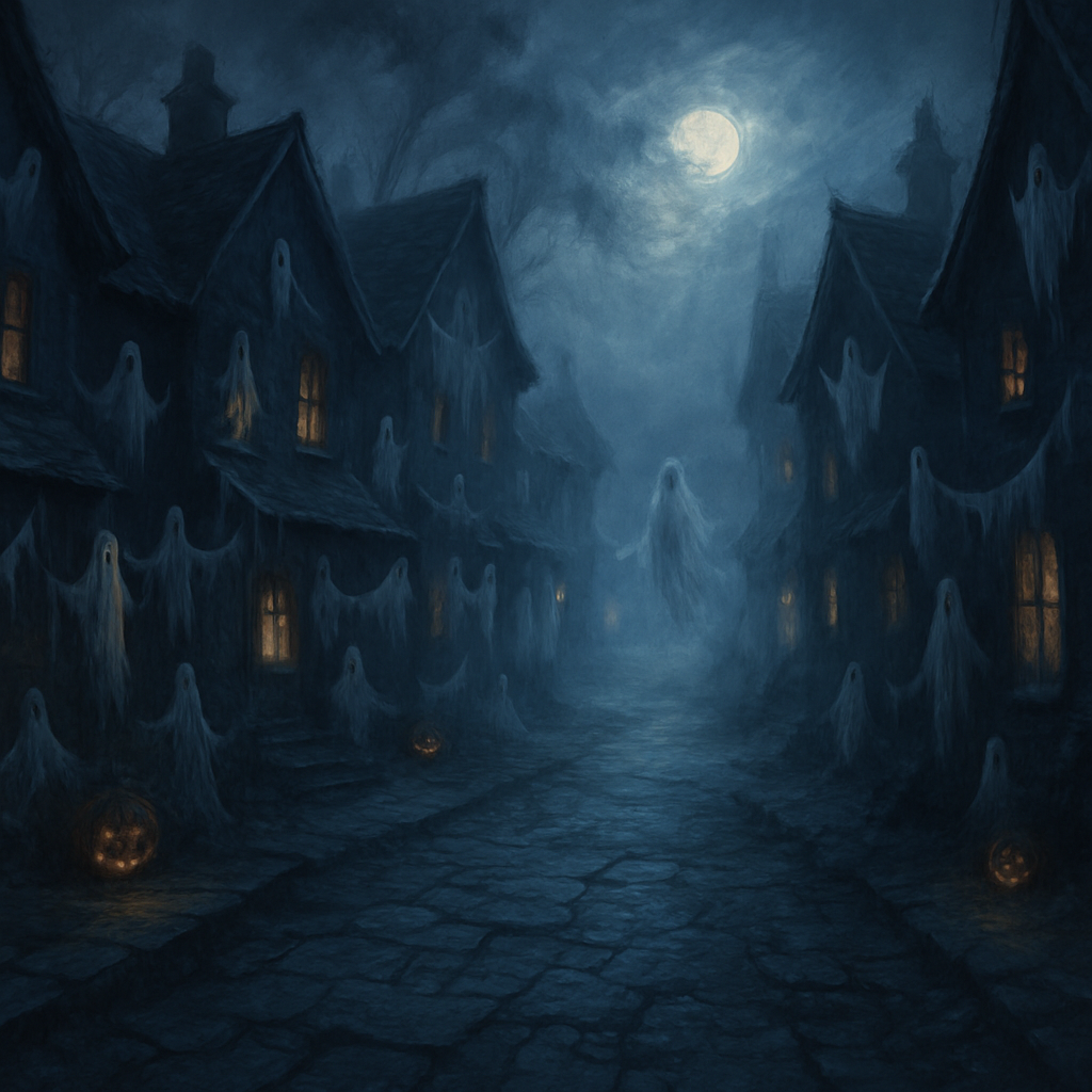 Cursed Village Charm paint by number