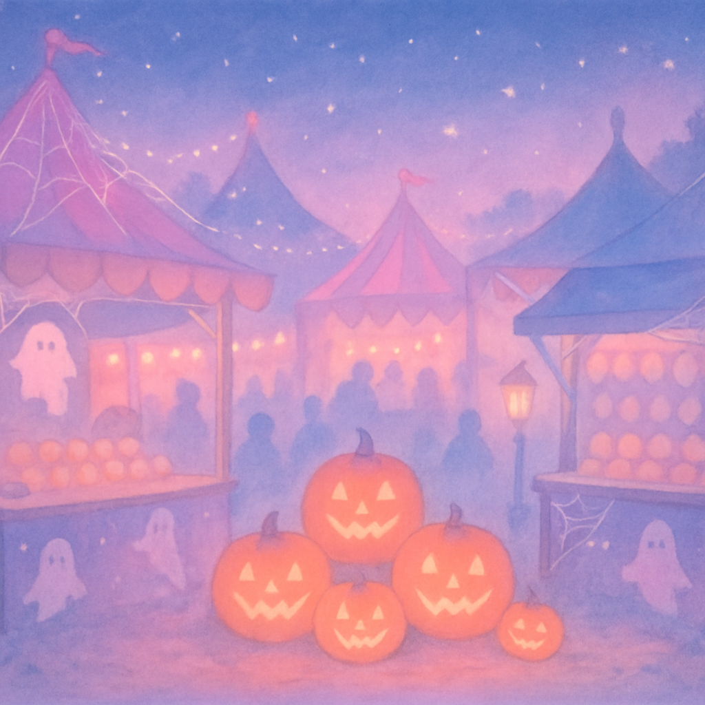 Moonlit Carnival Madness paint by color