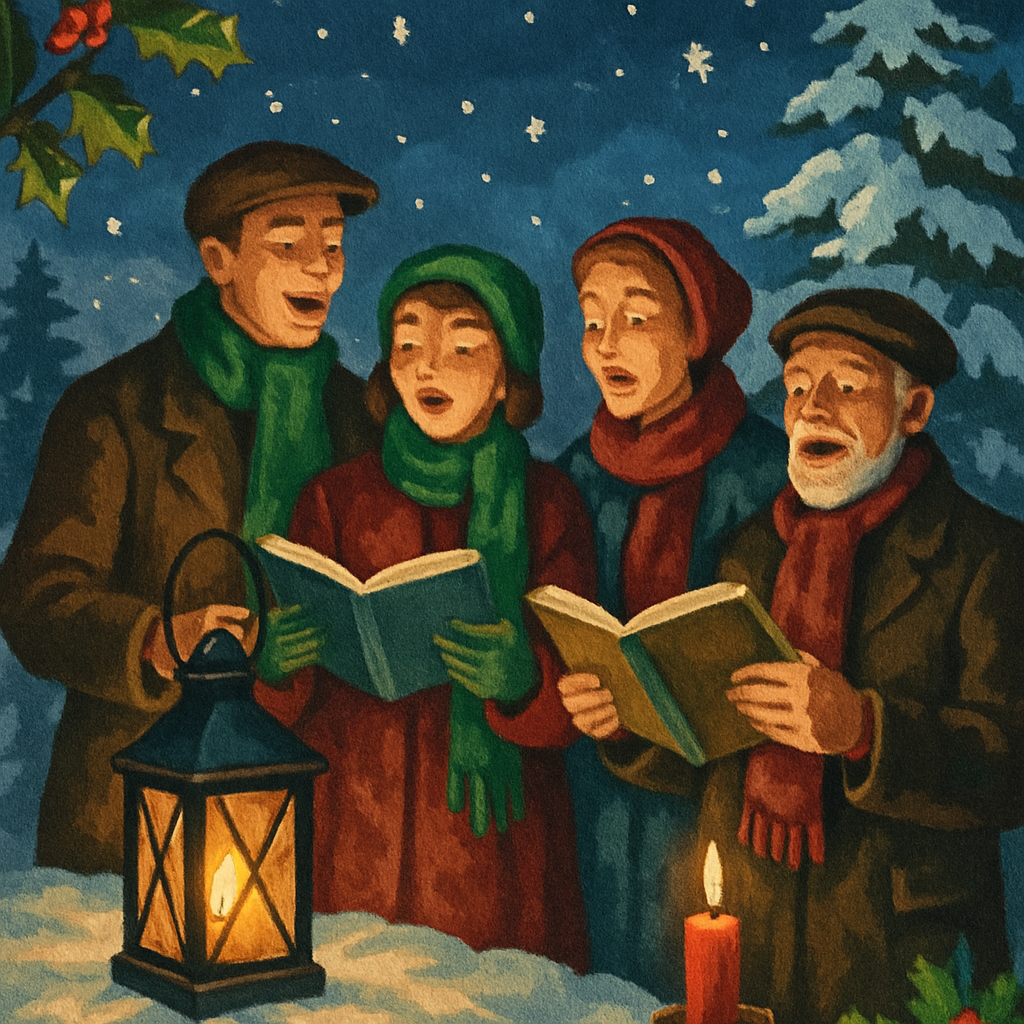 Starry Night Carol Chorus Numbered painting kits