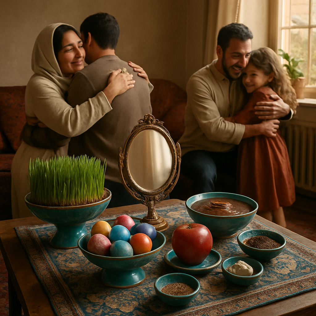 Nowruz Haft Seen Table In Family Home painting number kit