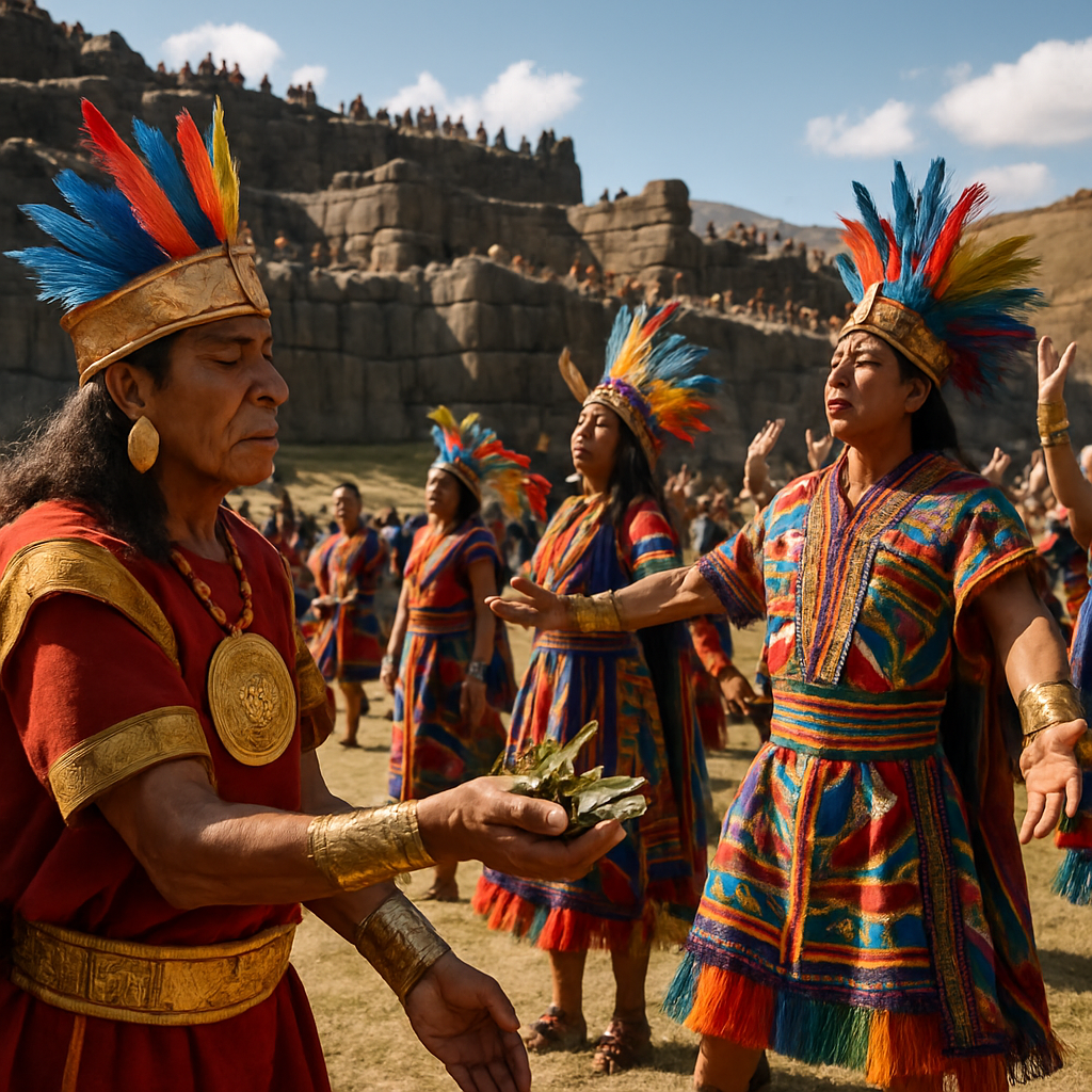 Inti Raymi Sun Celebration On Sacsayhuaman Hill paint by number