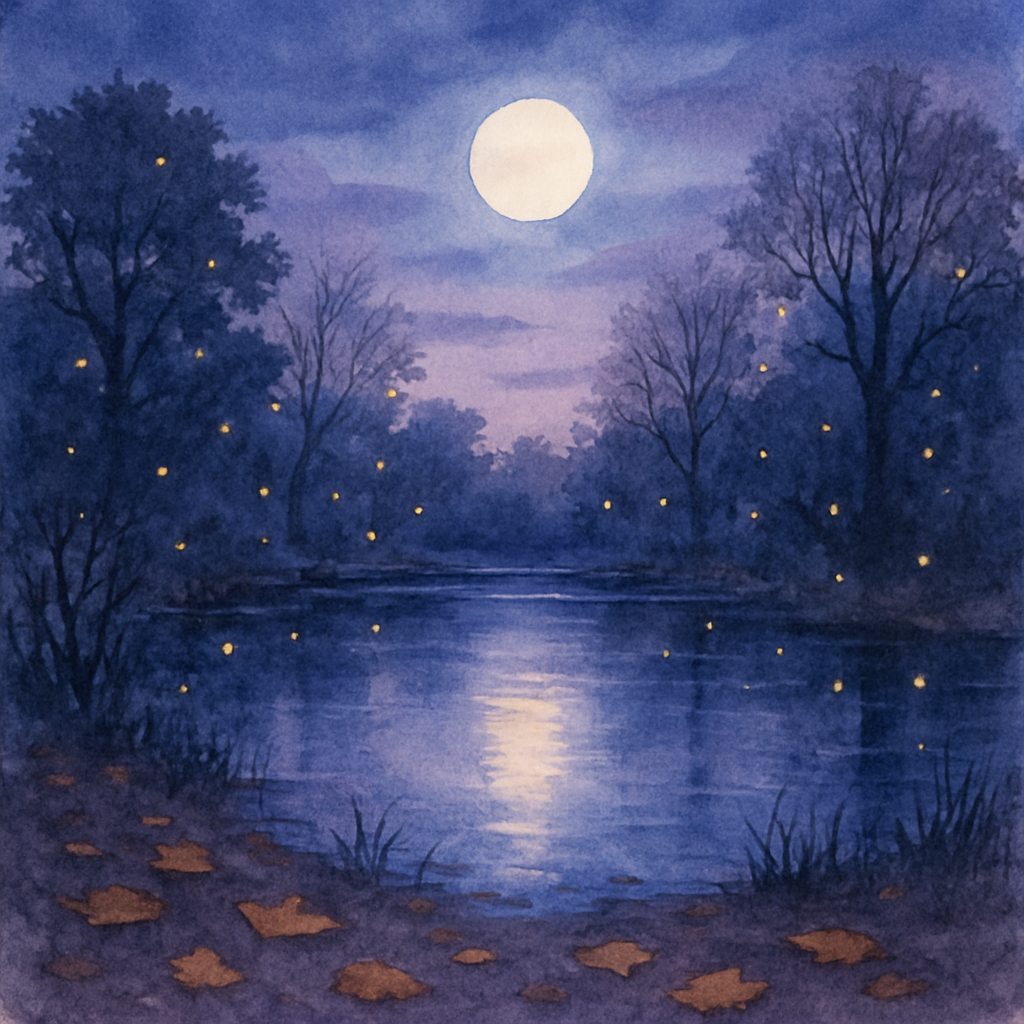 Eerie Twilight Serene Numbered painting kits