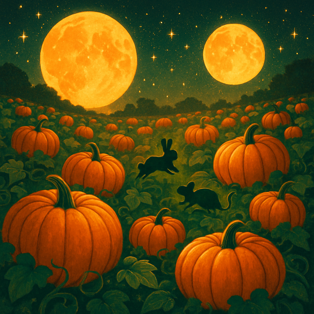 Midnight Pumpkin Secrets Paint by numbers art
