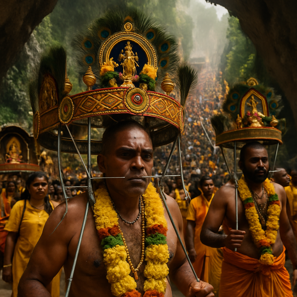 Thaipusam Kavadi Pilgrimage In Batu Caves painting number kit