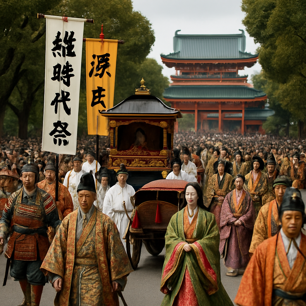 Jidai Matsuri Historical Parade In Kyoto DIY paint by numbers