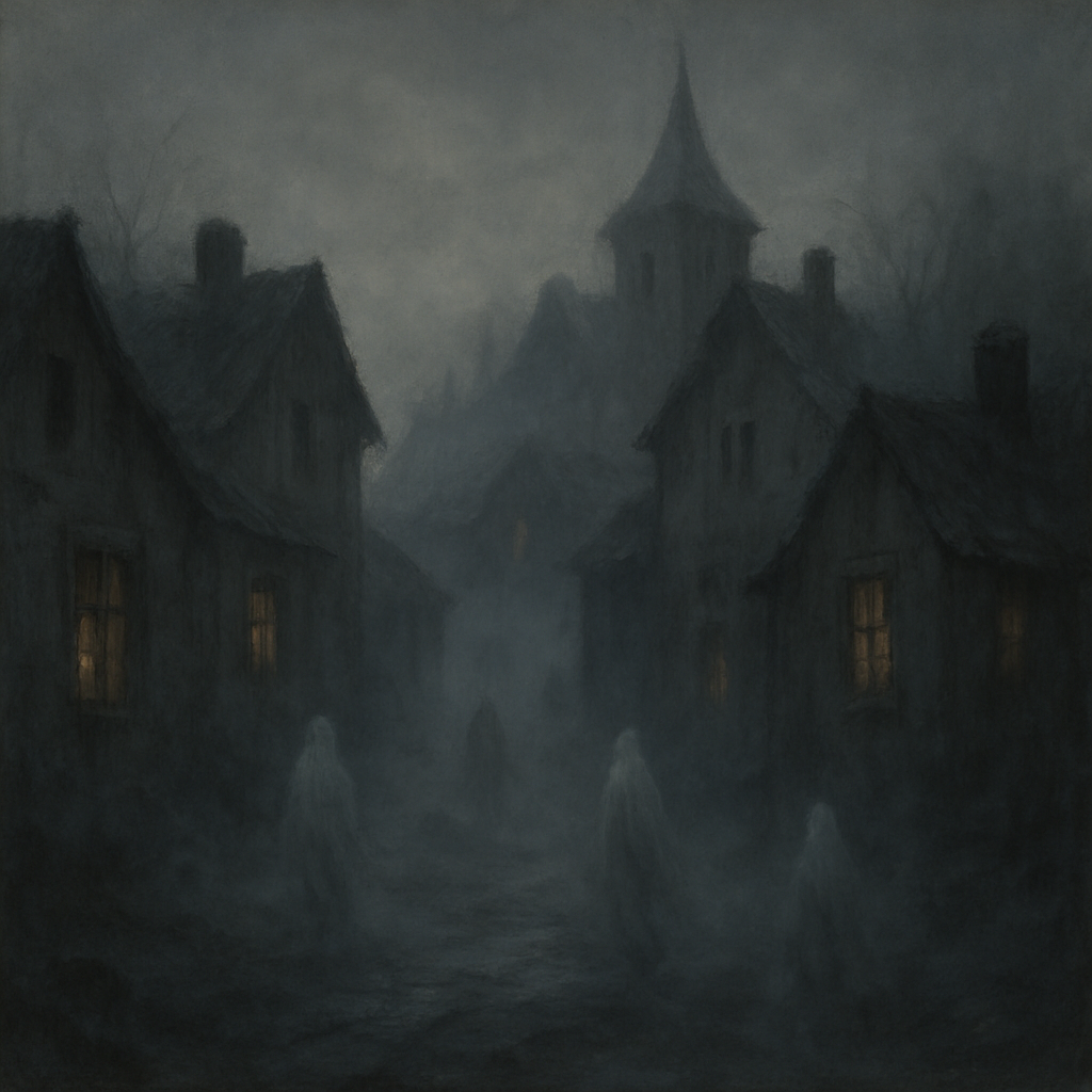 Haunted Echoes In The Fog Paint by numbers art