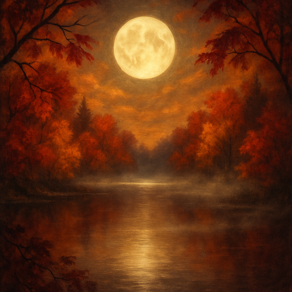 Mystical Autumn Reflections Painting by numbers kit