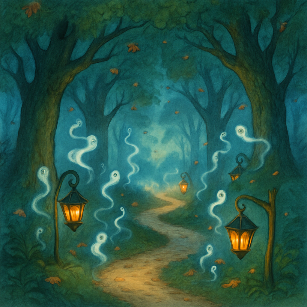 Mystical Lantern Path paint by number