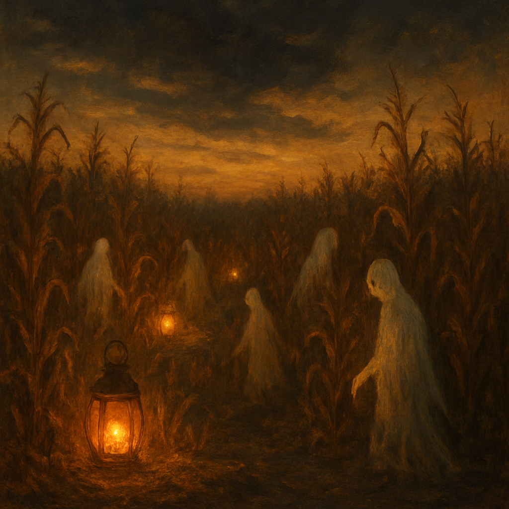 Twilight Spirits In The Cornfield paint by numbers