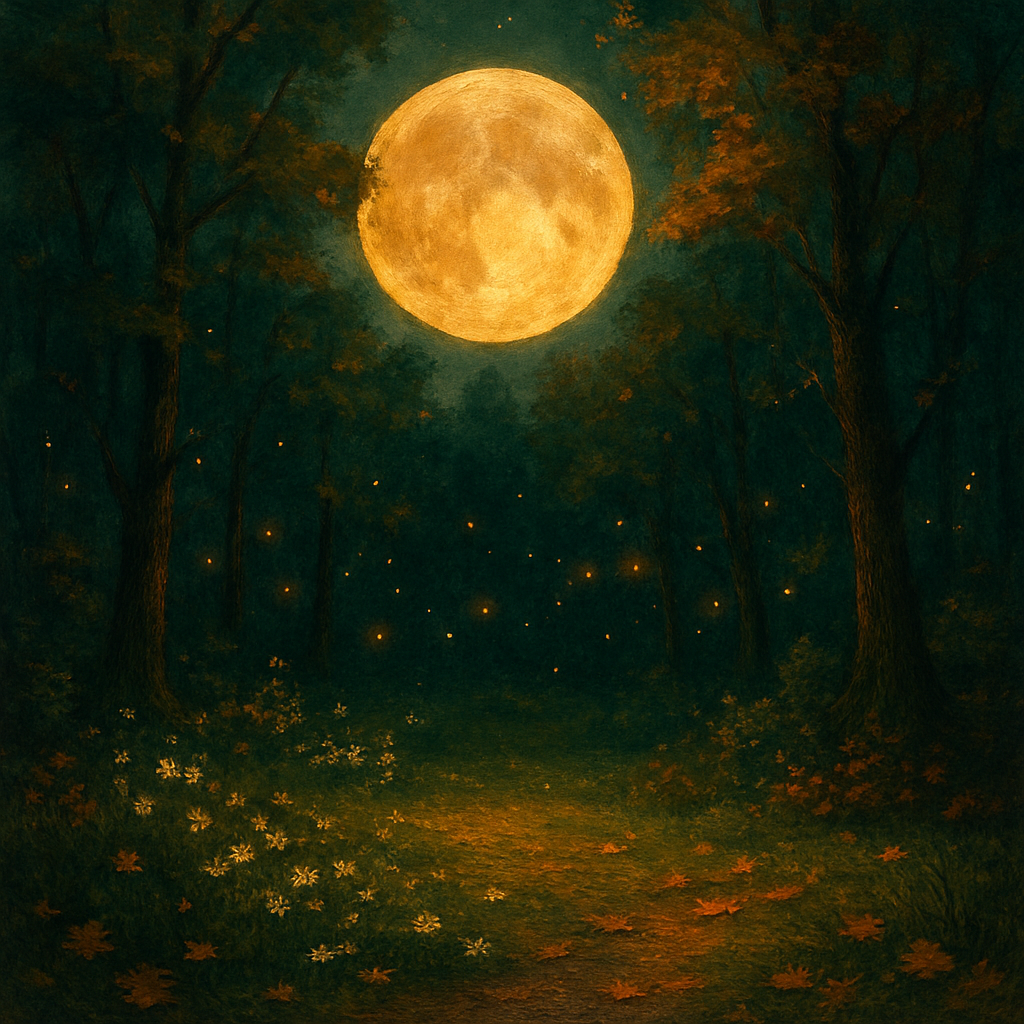 Harvest Moon Glow In The Forest paint by color