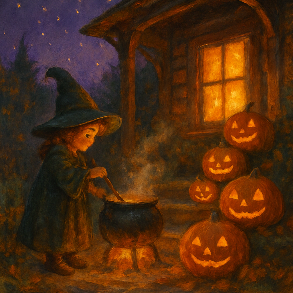 Witchs Hearth On An Autumn Porch painting number kit