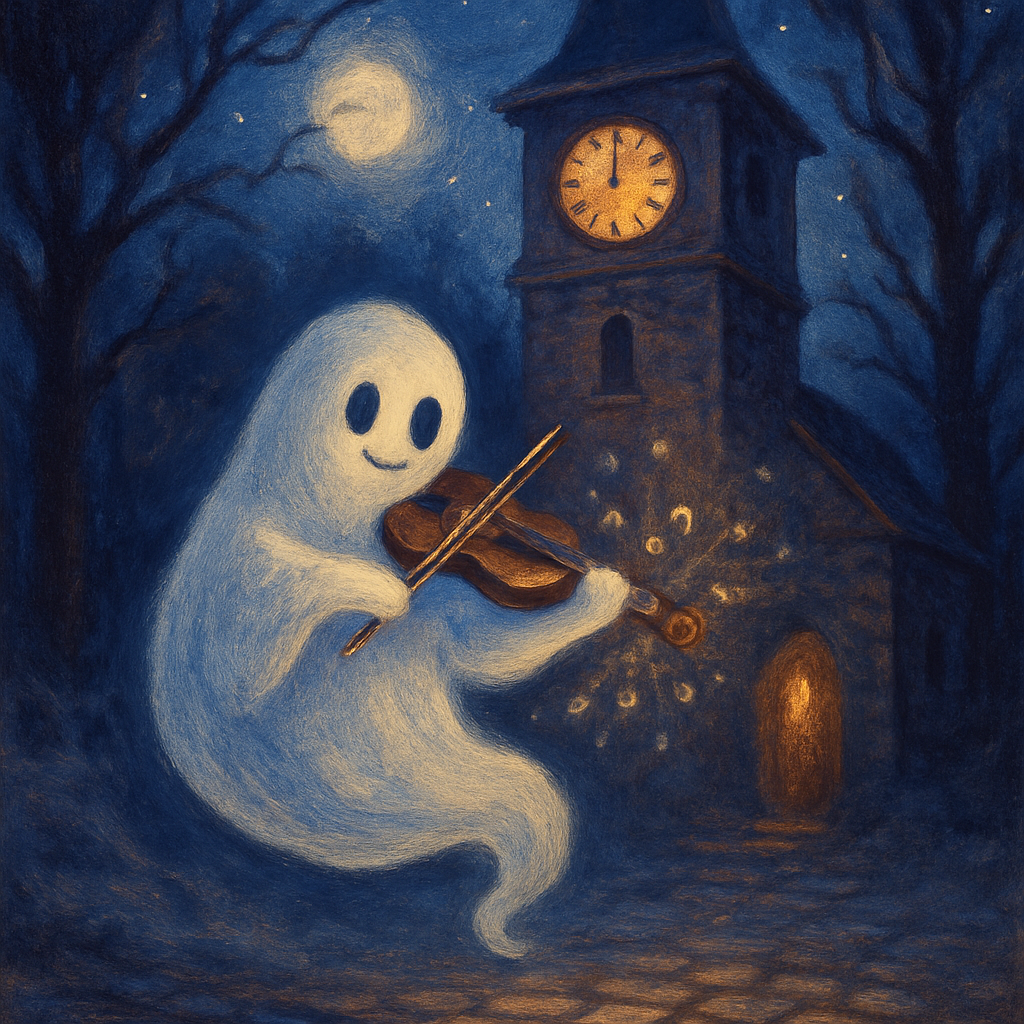 Clocktower Ghost Serenade DIY paint by numbers