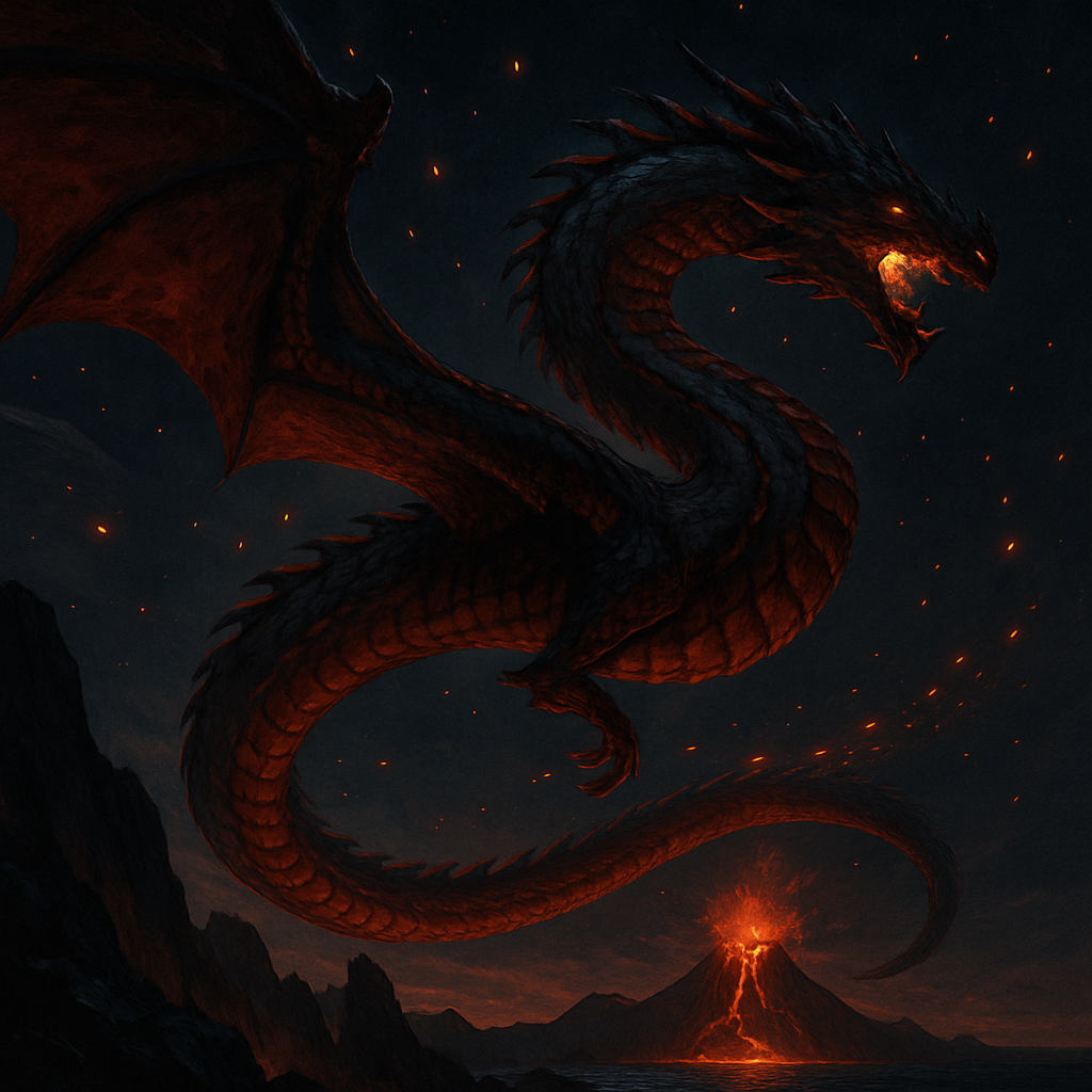 Dragon Ember Constellation painting number kit