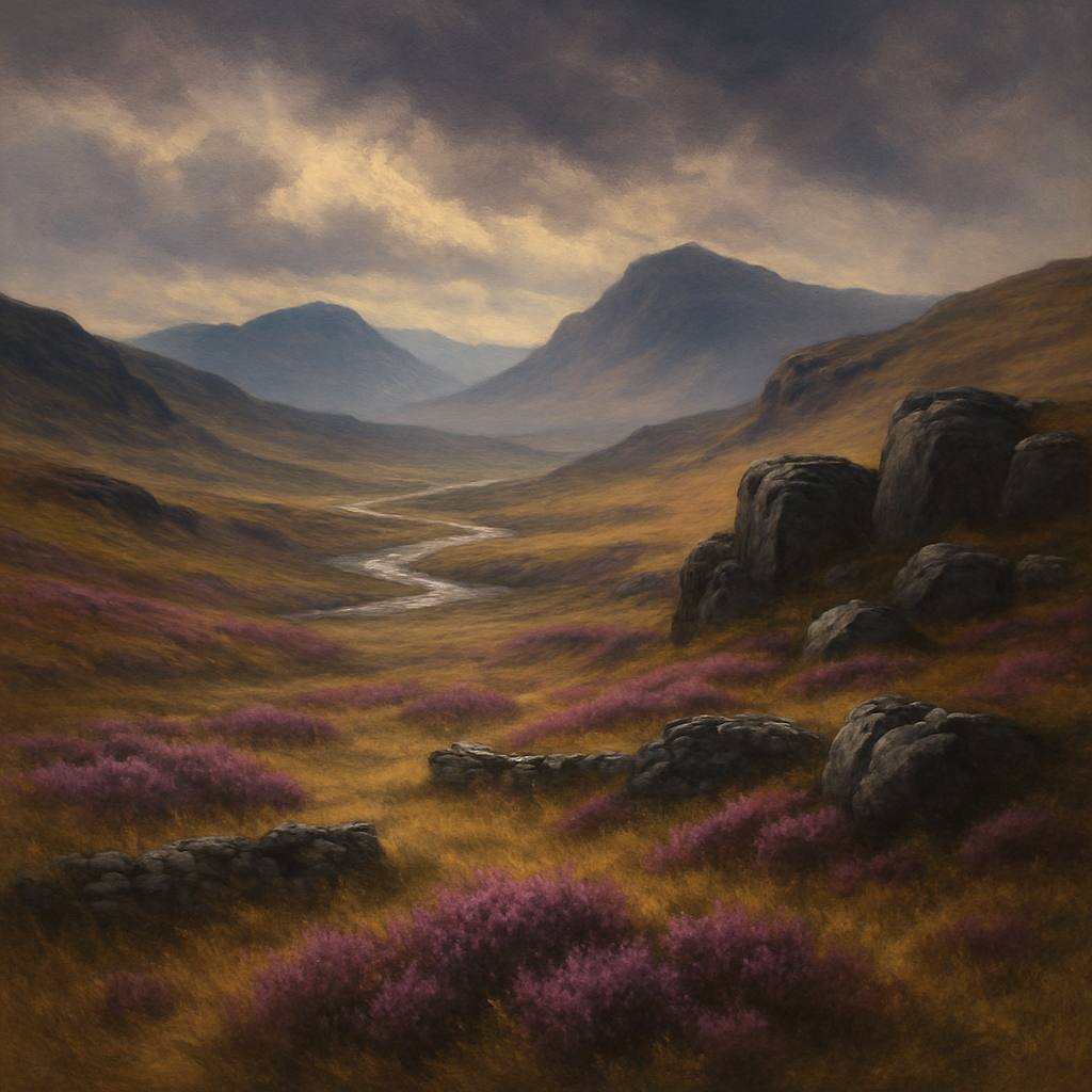 Highland Heather Panorama Paint by numbers kits