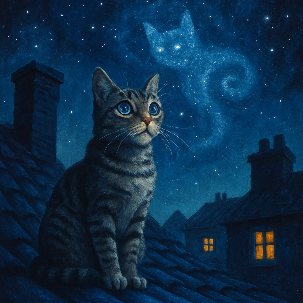 Cat Nebula Gaze DIY paint by numbers