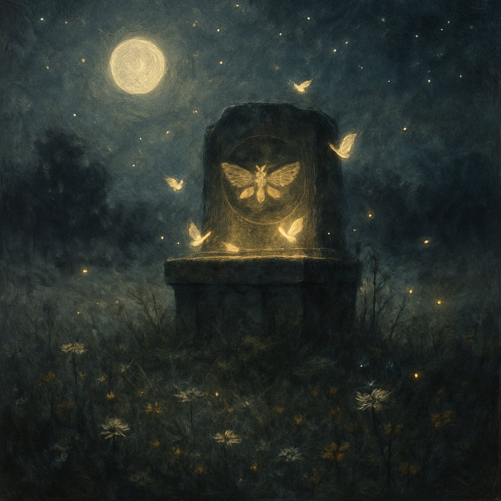 Mothlight Meadow Shrine Paint by numbers art