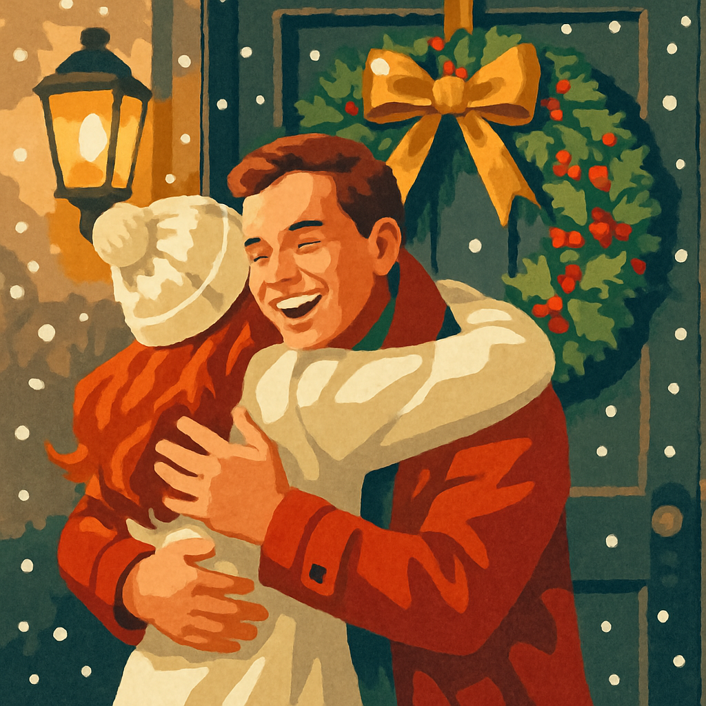 Wreath And Warmth Reunion Paint by numbers art