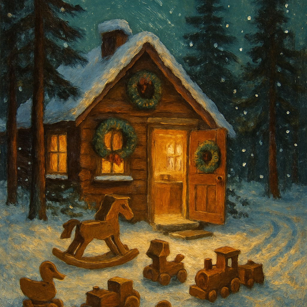 Woodland Toymakers Cottage Numbered painting kits