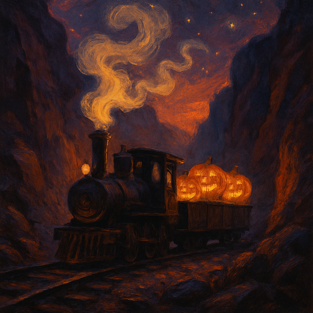 The Lantern Quarry Train Paint by numbers kits
