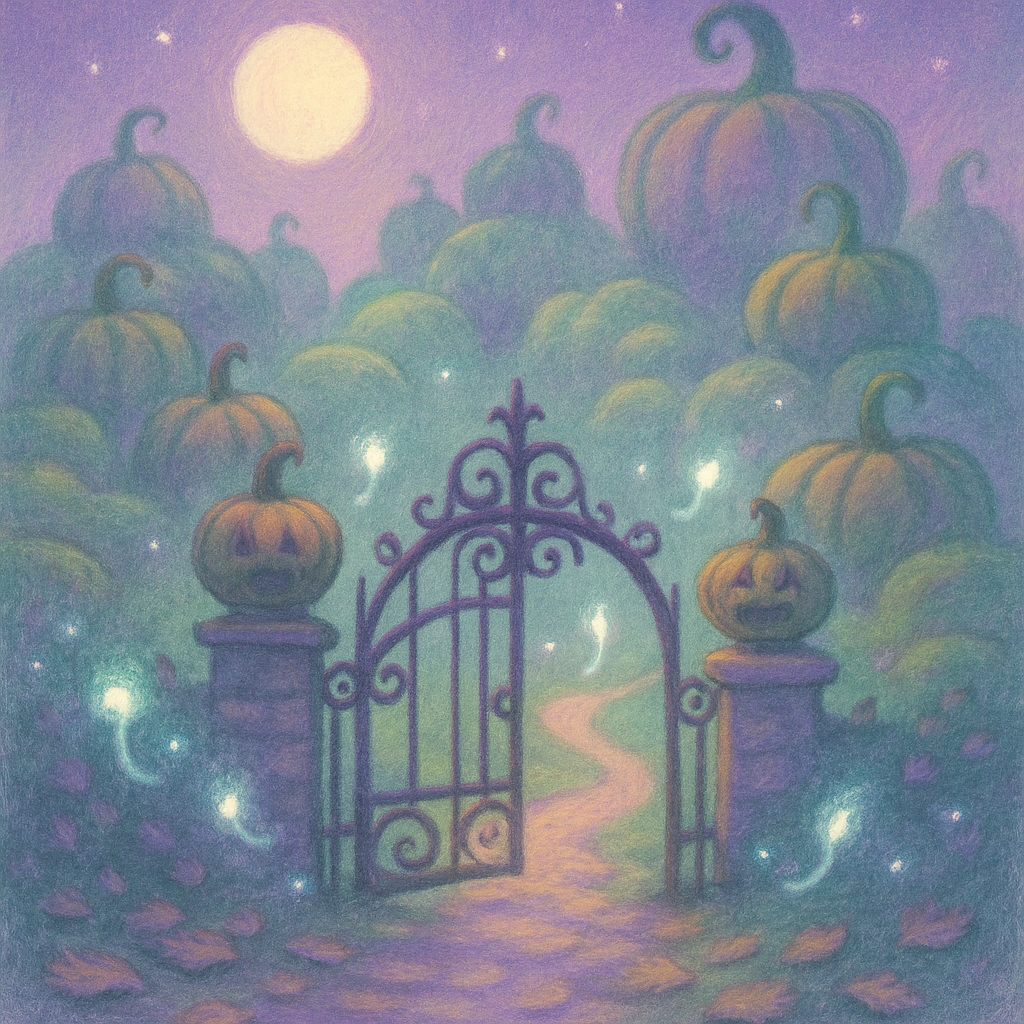 Will O Wisp Garden Gate Paint by numbers art
