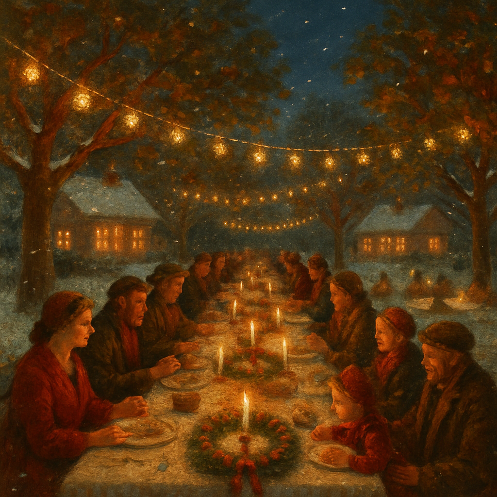 Winter Solstice Orchard Feast paint by number
