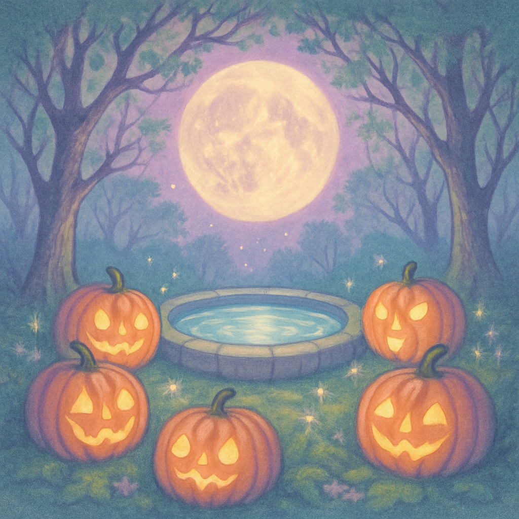 Moonwell Of Whispering Pumpkins DIY paint by numbers