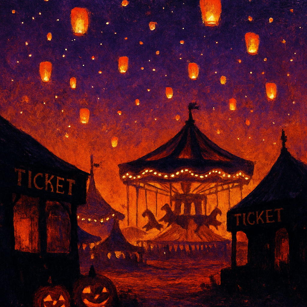 Lanterns Above The Hollow Fair Paint by numbers art