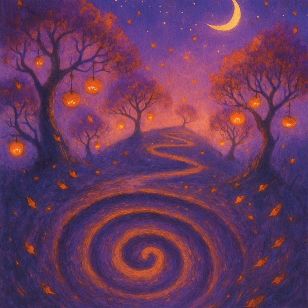 The Lanternwood Spiral painting number kit