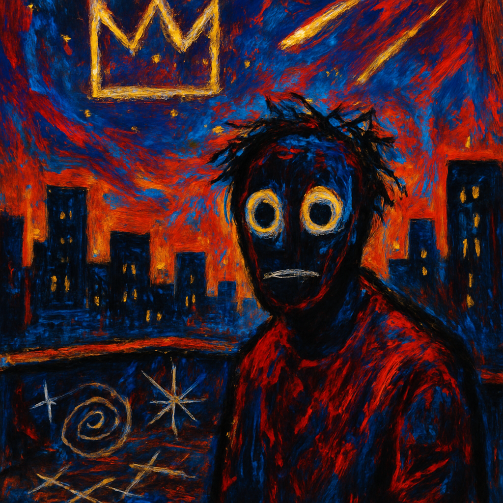 Basquiat Star Pulse Tribute DIY paint by numbers