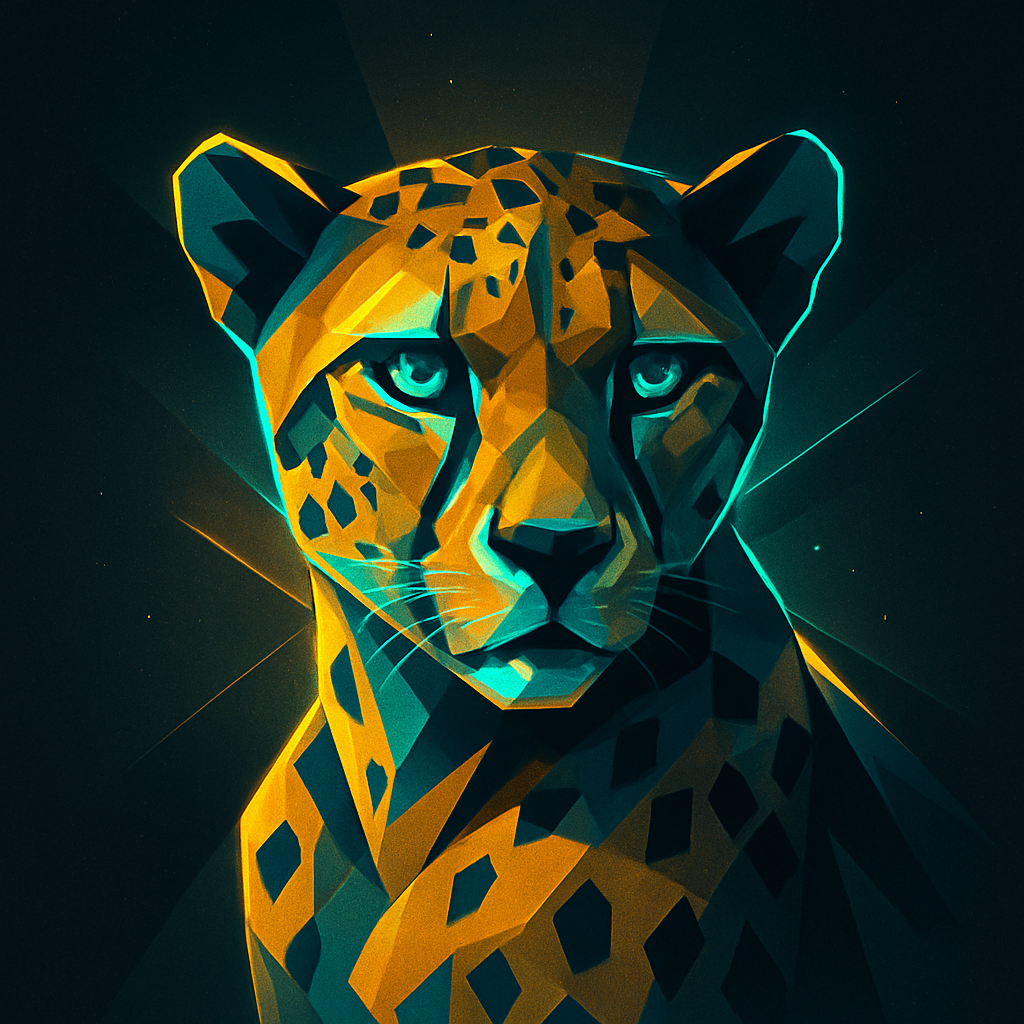 Solar Cheetah Burst Paint by numbers kits