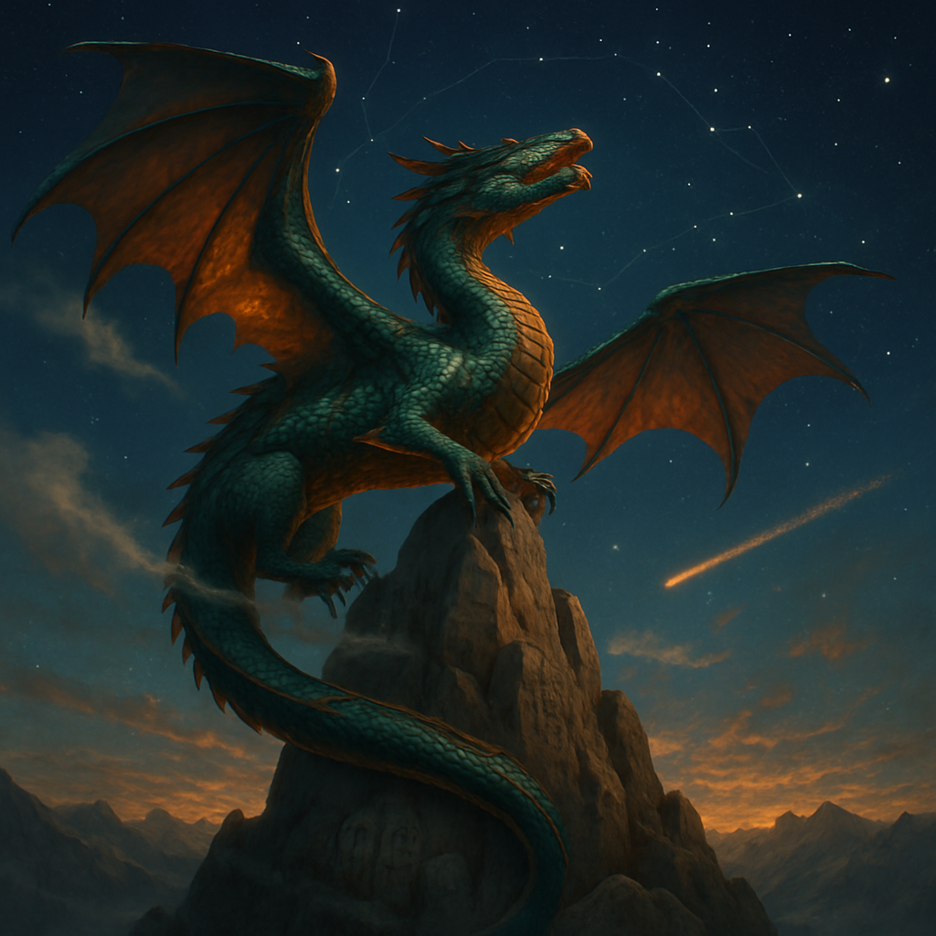 Dragon Celestial Ascent paint by number