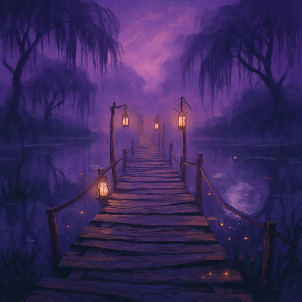 Lantern Bridge To Nowhere Paint by numbers kits