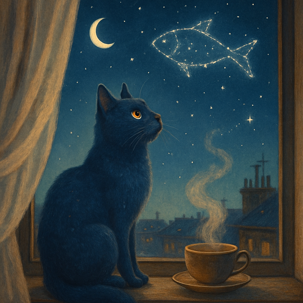 Cat Starwindow Watcher Painting by numbers kit