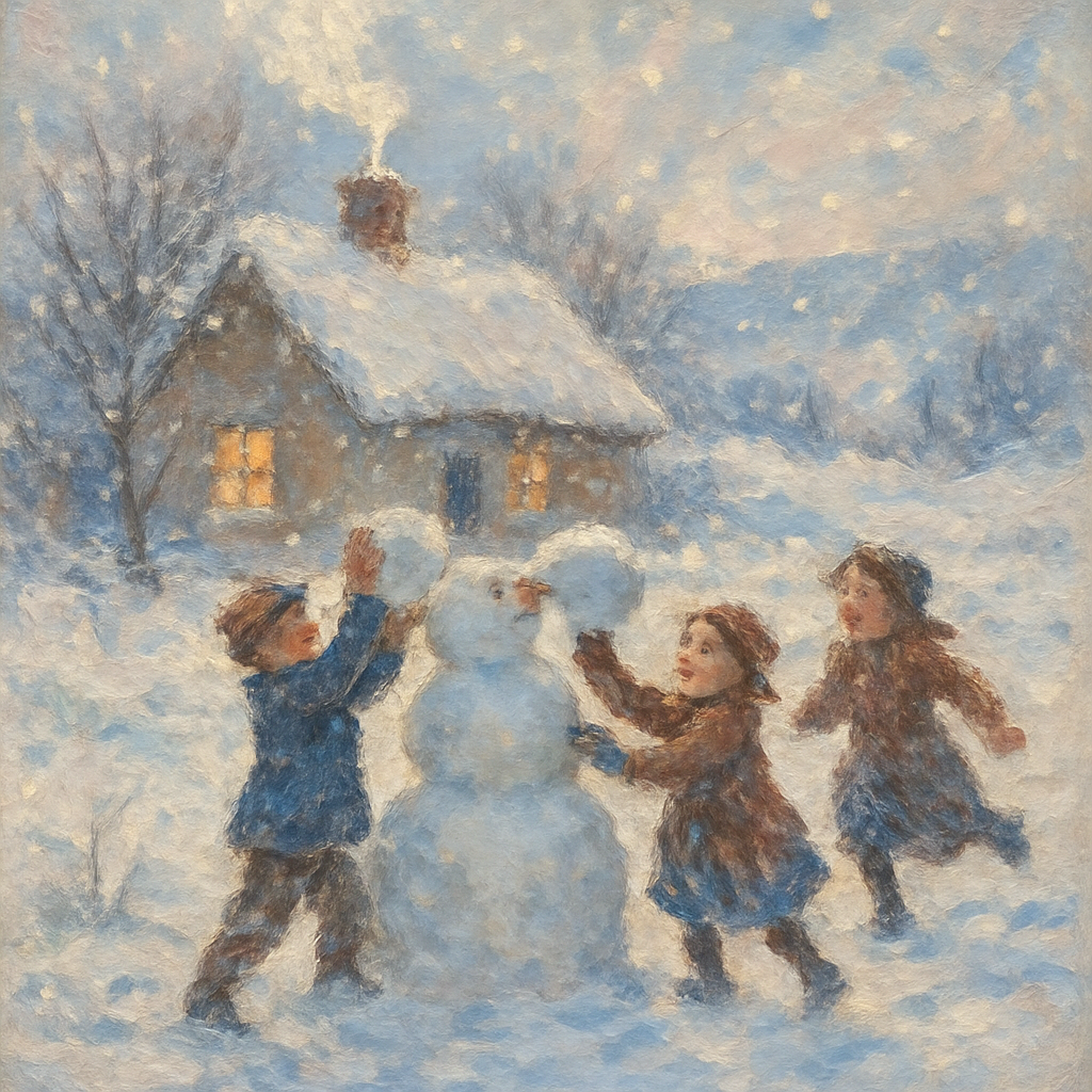Children Of The First Snow Painting by numbers kit