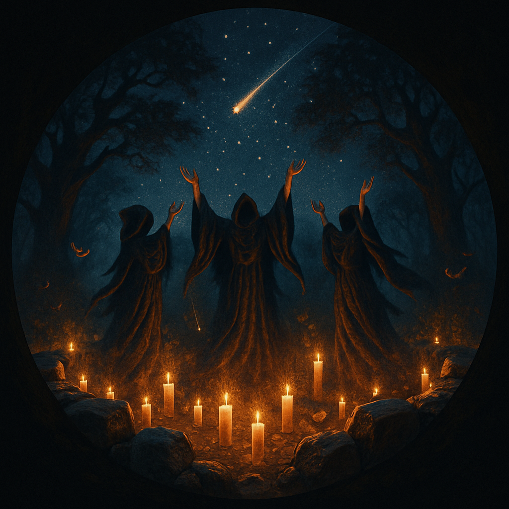 Starlit Coven Clearing Paint by numbers art