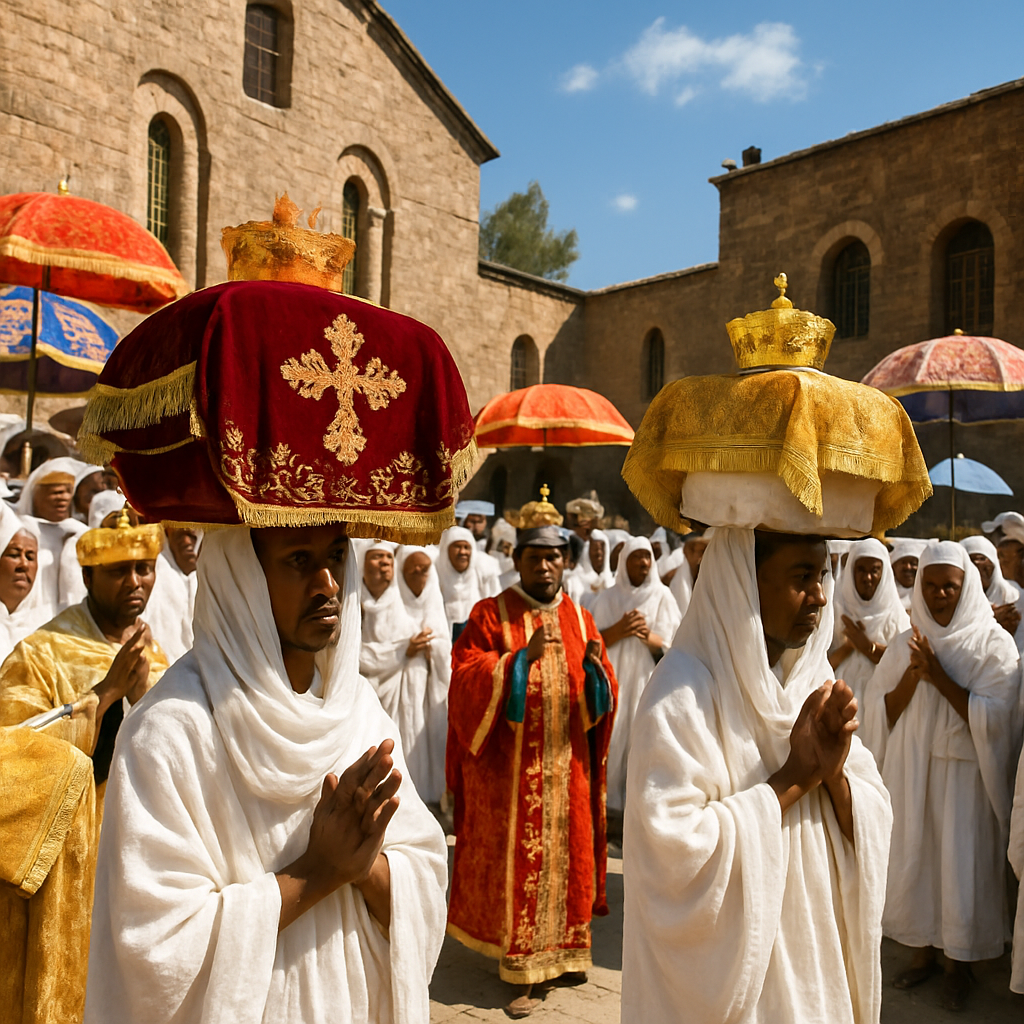 Ethiopian Timkat Festival Epiphany Celebration Paint by numbers kits