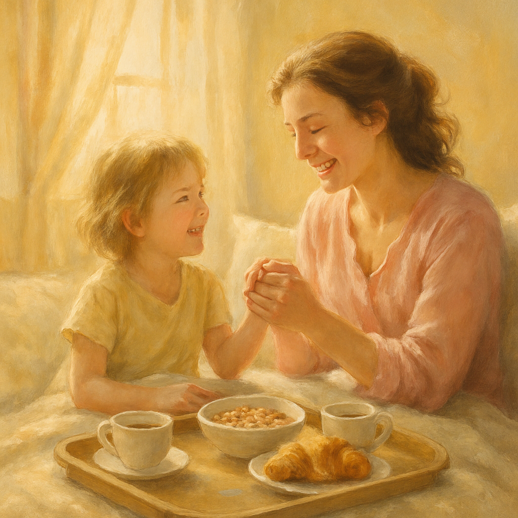 Moments Of Morning Joy With Mother Paint by numbers kits