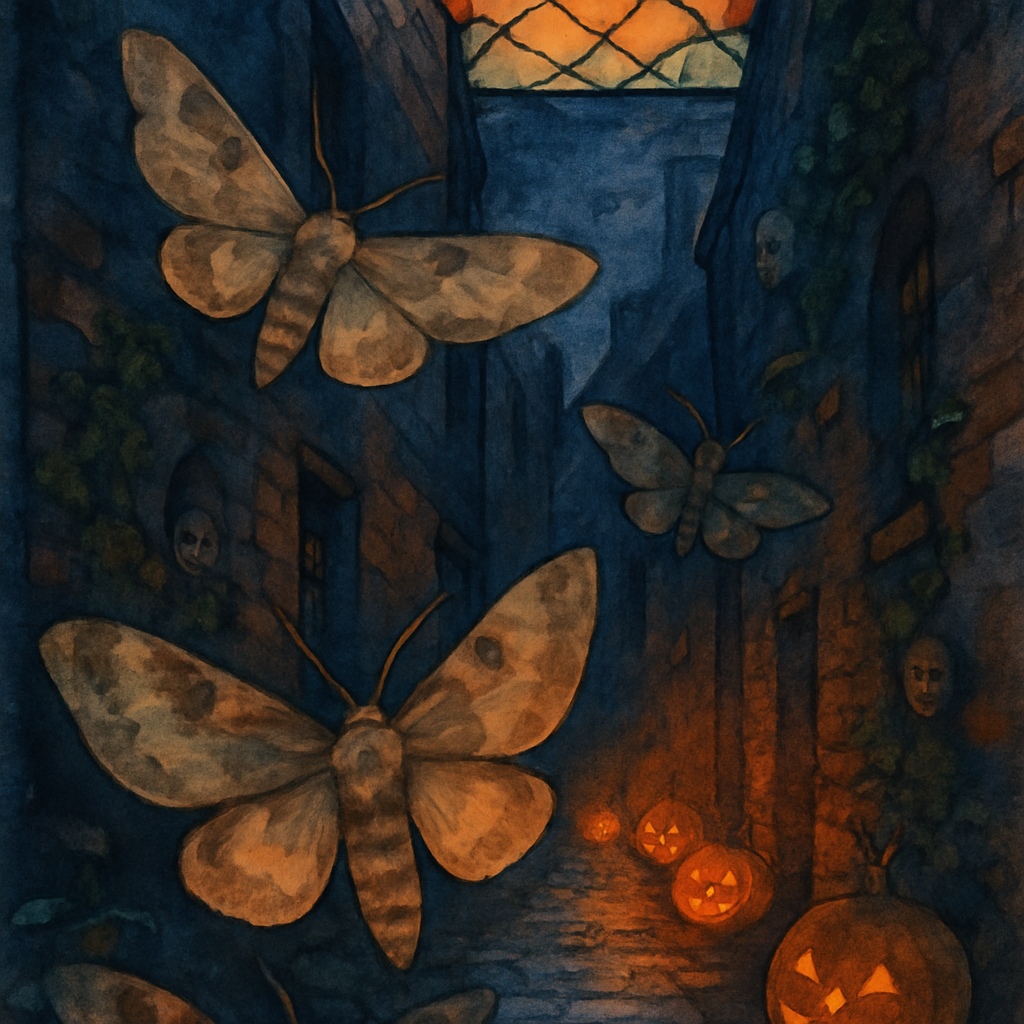 Mothlight Alley painting number kit