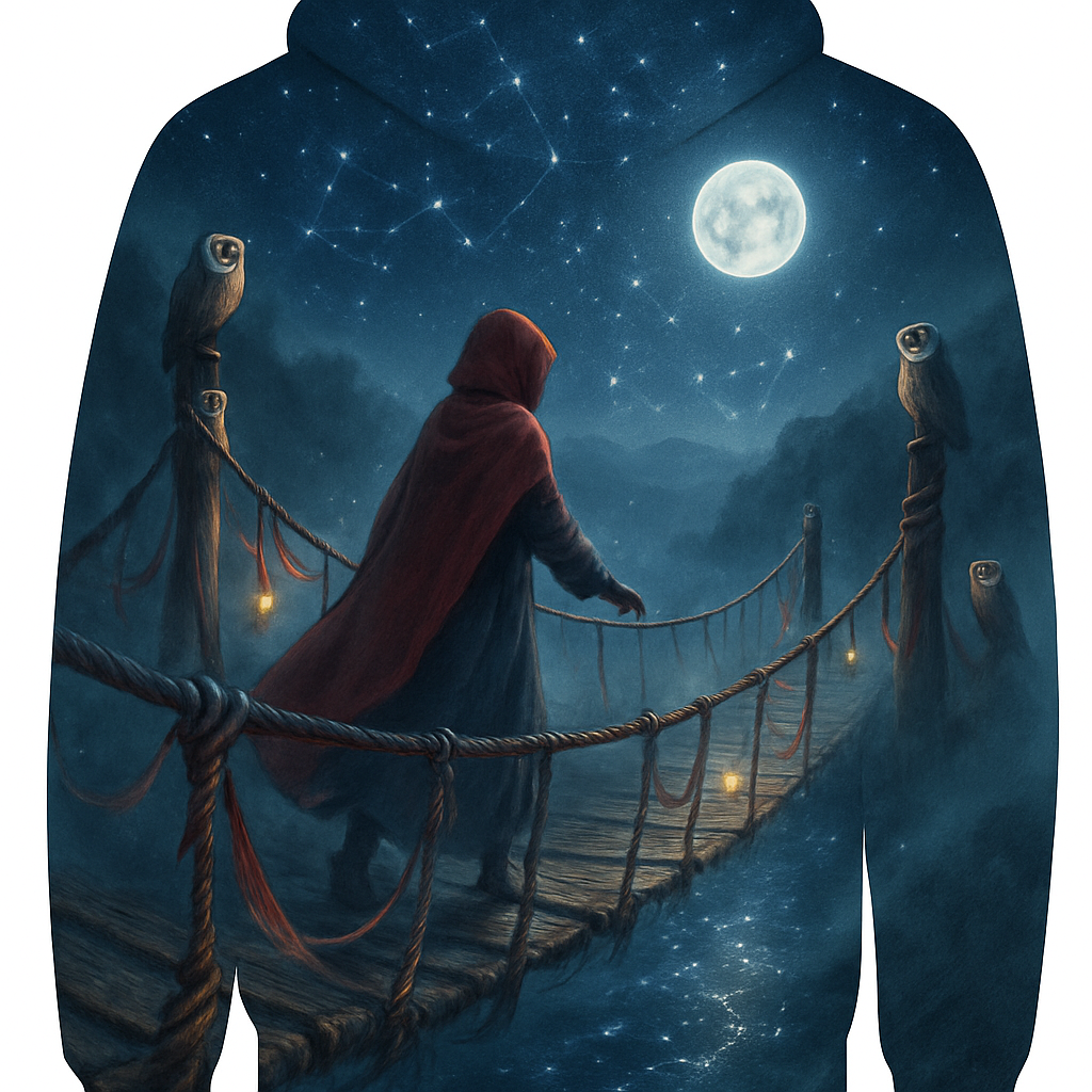 Gossamer Bridge Under The Moon paint by color