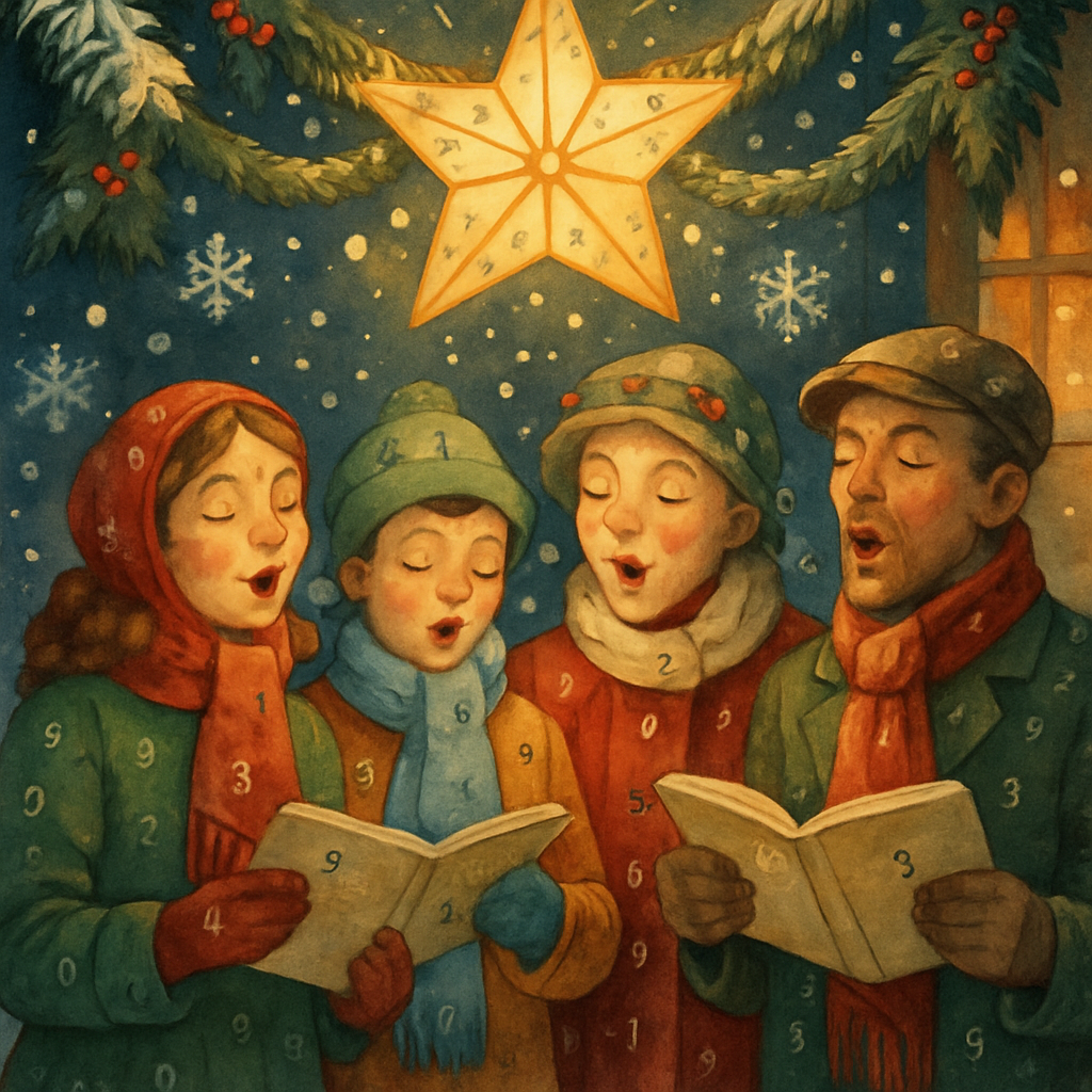 Christmas Star Serenade painting number kit