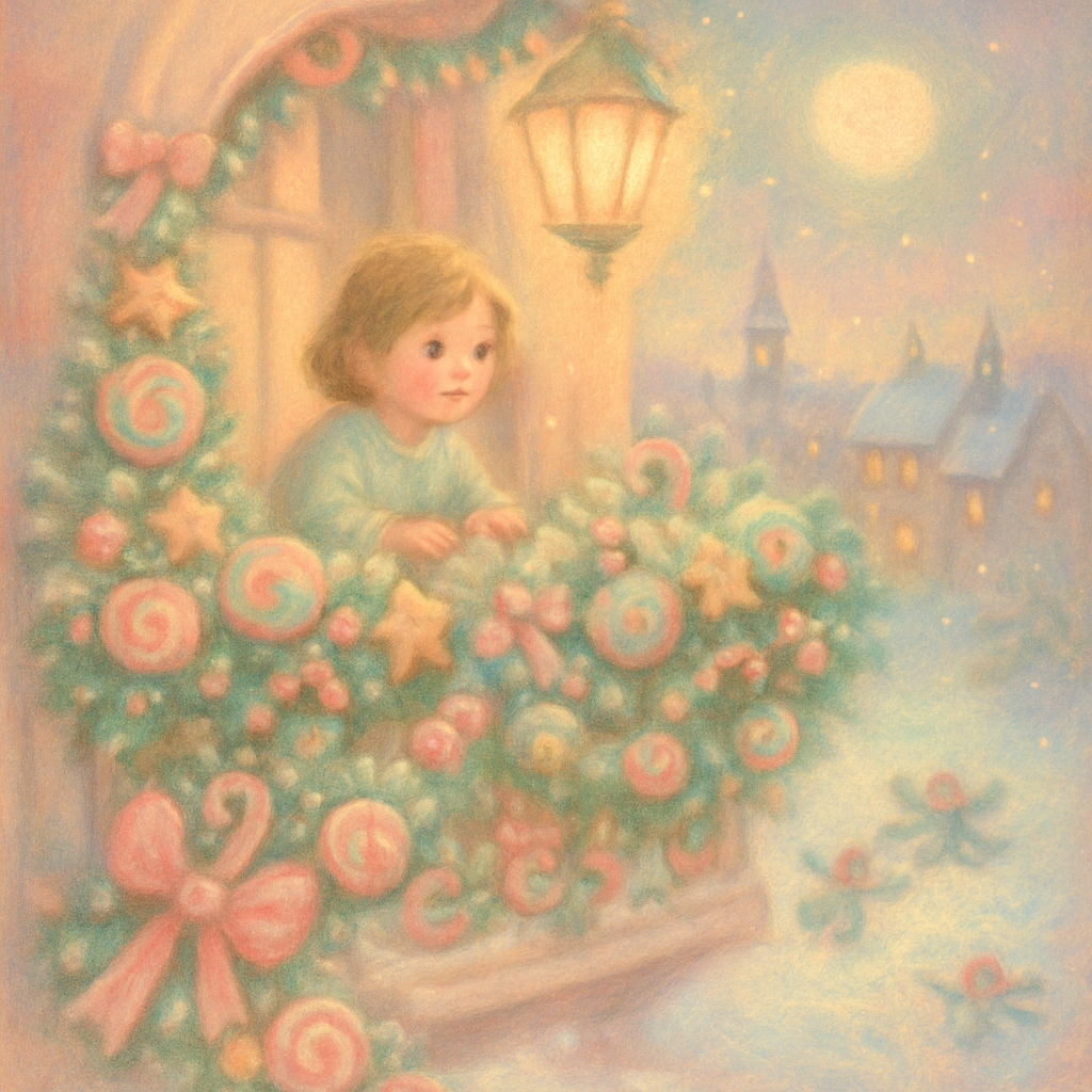 Sugarplum Night Balcony Numbered painting kits