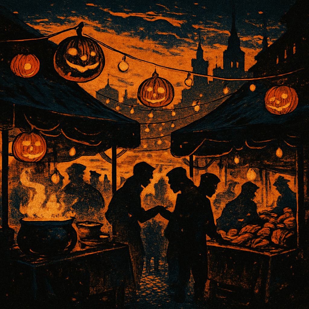 The Night Market Of Lanterns Painting by numbers kit